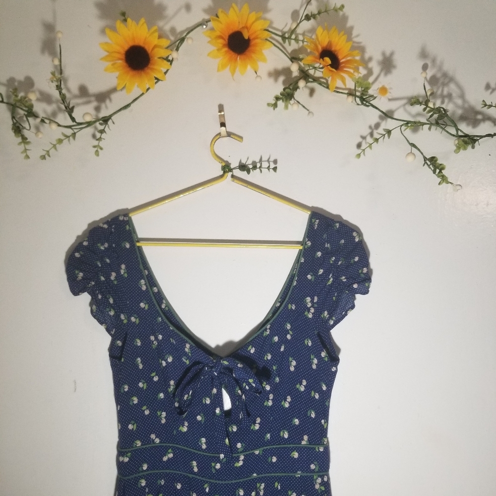 TRF with love Zara floral and polka dot dress
